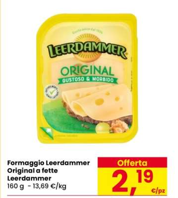 Formaggio Leerdammer Original a fette