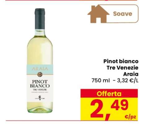 Pinot bianco Tre Venezie Araia