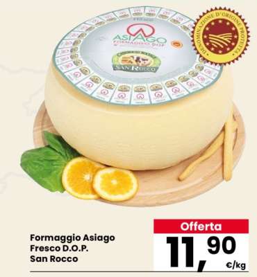 Formaggio Asiago fresco D.O.P. San Rocco