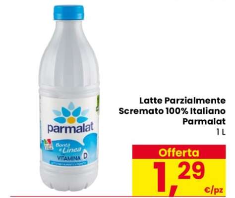 Latte Parzialmente Scremato 100% Italiano Parmalat