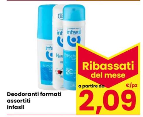 Deodoranti formati assortiti Infasil