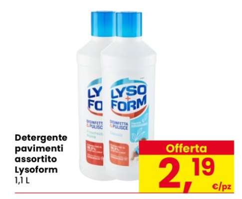 Detergente pavimenti assortito Lysoform