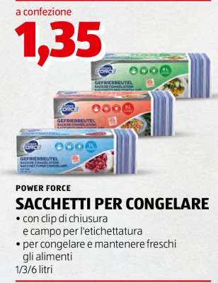 SACCHETTI PER CONGELARE