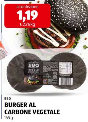 BBQ BURGER AL CARBONE VEGETALE