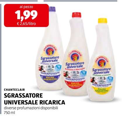 CHANTECLAIR SGRASSATORE UNIVERSALE RICARICA
