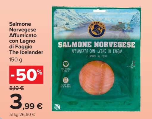 Salmone Norvegese Affumicato con Legno di Faggio The Icelander