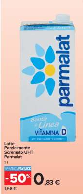 Latte Parzialmente Scremato UHT Parmalat