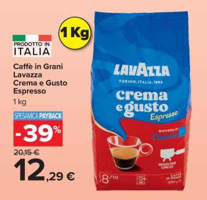 Caffè in Grani Lavazza Crema e Gusto Espresso