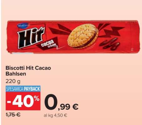 Biscotti Hit Cacao Bahlsen