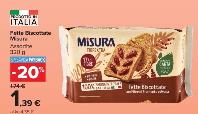 Fette Biscottate Misura