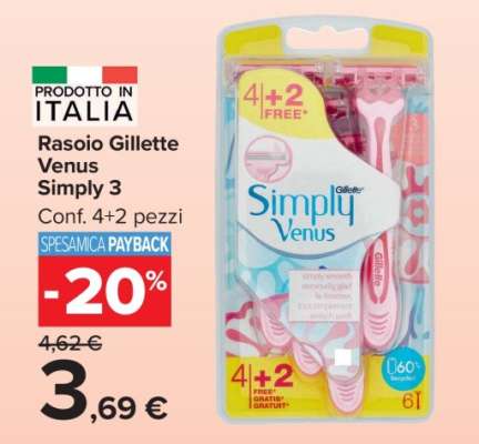 Rasoio Gillette Venus Simply 3