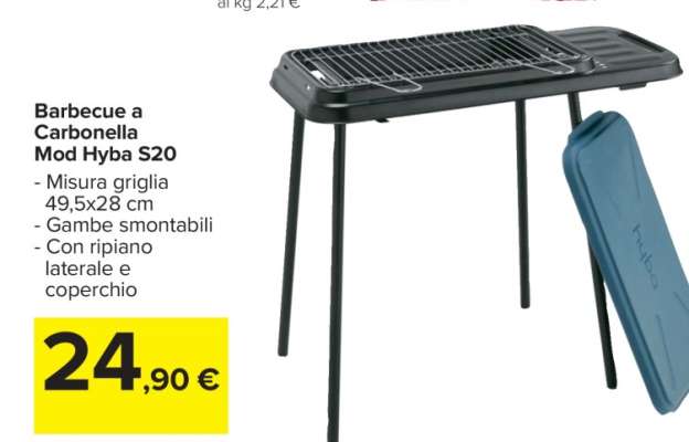 Barbecue a Carbonella Mod. Hyba S20