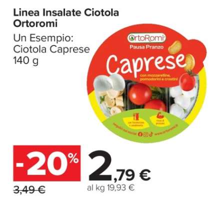 Linea Insalate Ciotola Ortoromi