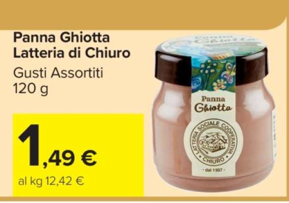 Panna Ghiotta Latteria di Chiuro