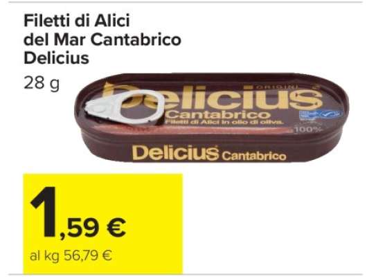 Filetti di Alici del Mar Cantabrico Delicius