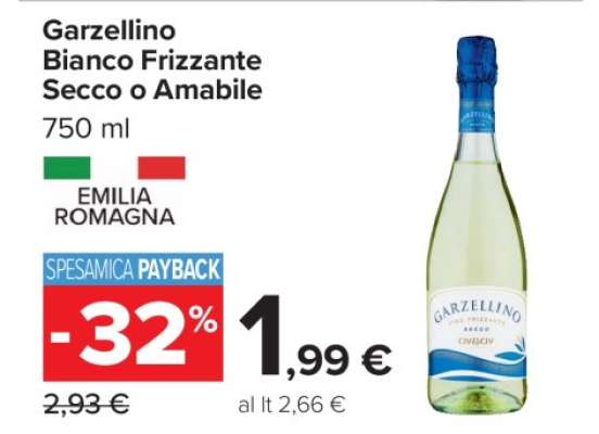 Garzellino Bianco Frizzante Secco o Amabile