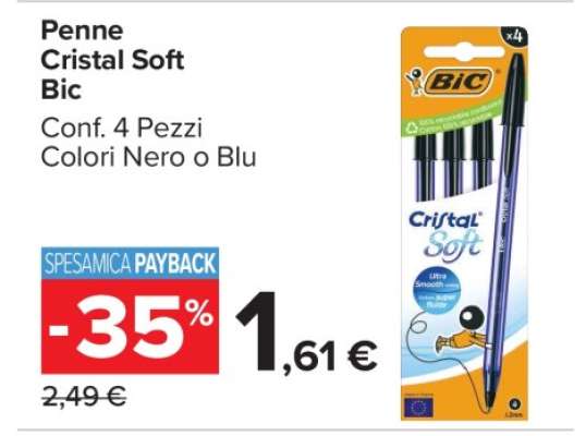PENNE CRISTAL SOFT BIC