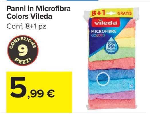 PANNI IN MICROFIBRA COLORS VILEDA