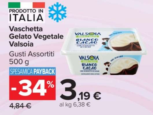 Vaschetta Gelato Vegetale Valsoia
