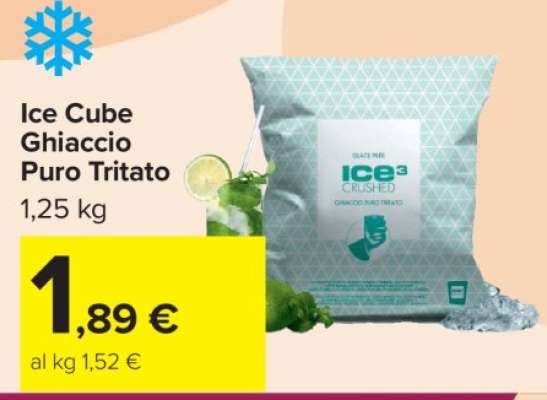 Ice Cube Ghiaccio Puro Tritato