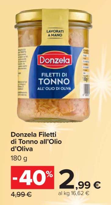 Donzela Filetti di Tonno all’Olio d’Oliva