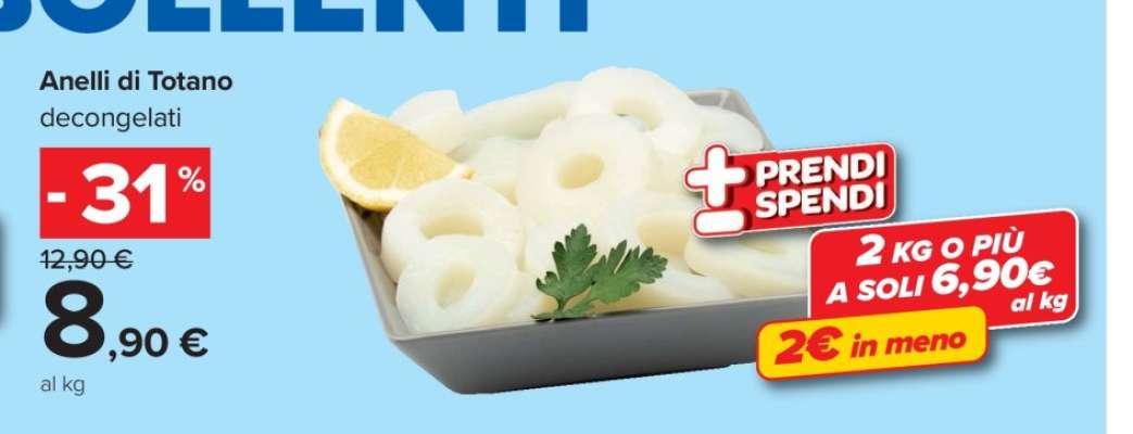 Anelli di Totano decongelati