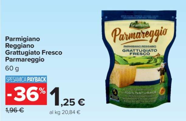 Parmigiano Reggiano Grattugiato Fresco Parmareggio