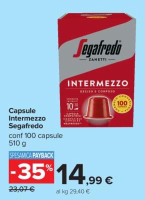Capsule Intermezzo Segafredo