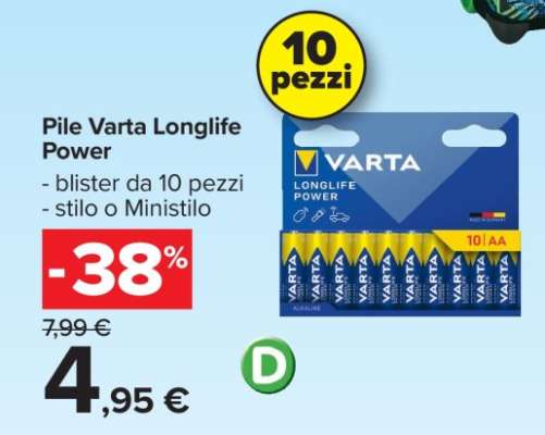 Pile Varta Longlife Power