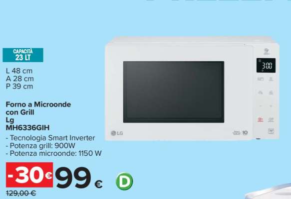 Forno a Microonde con Grill Lg MH6336GIH