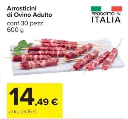 Arrosticini di Ovino Adulto