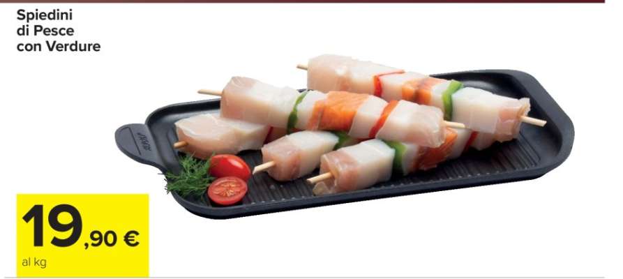 Spiedini di Pesce con Verdure
