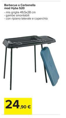 Barbecue a Carbonella Mod. Hyba S20