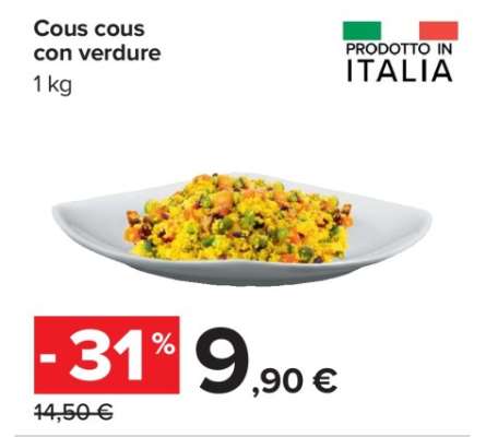 Cous cous con verdure