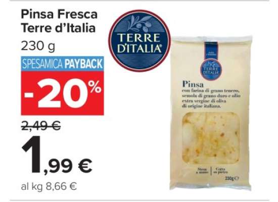Pinsa Fresca Terre d’Italia