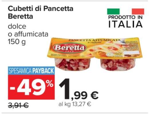 Cubetti di Pancetta Beretta