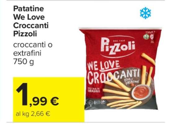 PATATINE WE LOVE CROCCANTI PIZZOLI