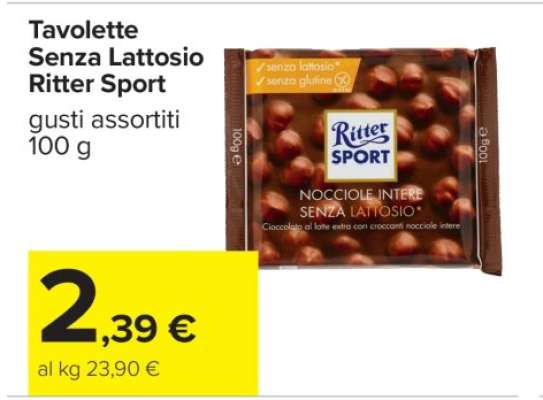Tavolette Senza Lattosio Ritter Sport