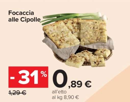 Focaccia alle Cipolle