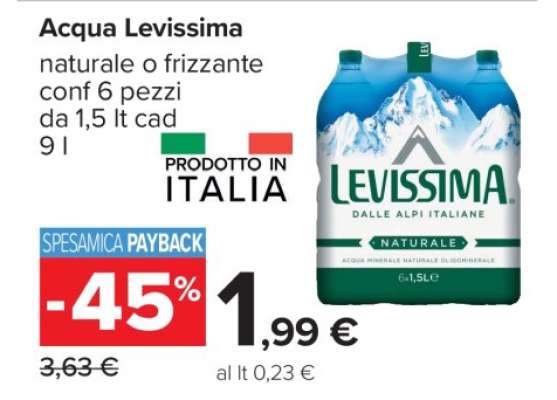 ACQUA LEVISSIMA
