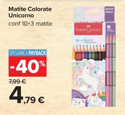 Matite Colorate Unicorno