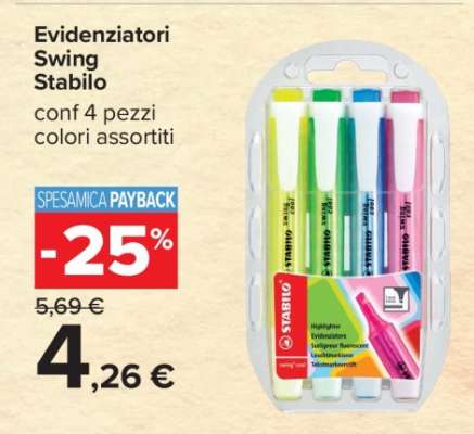 Evidenziatori Swing Stabilo