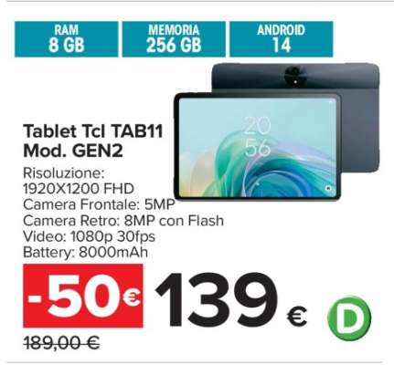 Tablet Tcl TAB11 Mod. GEN2
