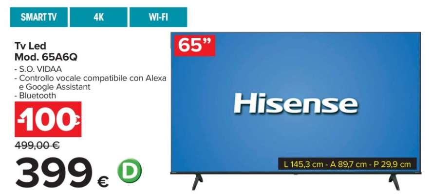Tv Led Mod. 65A6Q