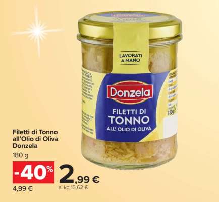Filetti di Tonno all’Olio di Oliva Donzela
