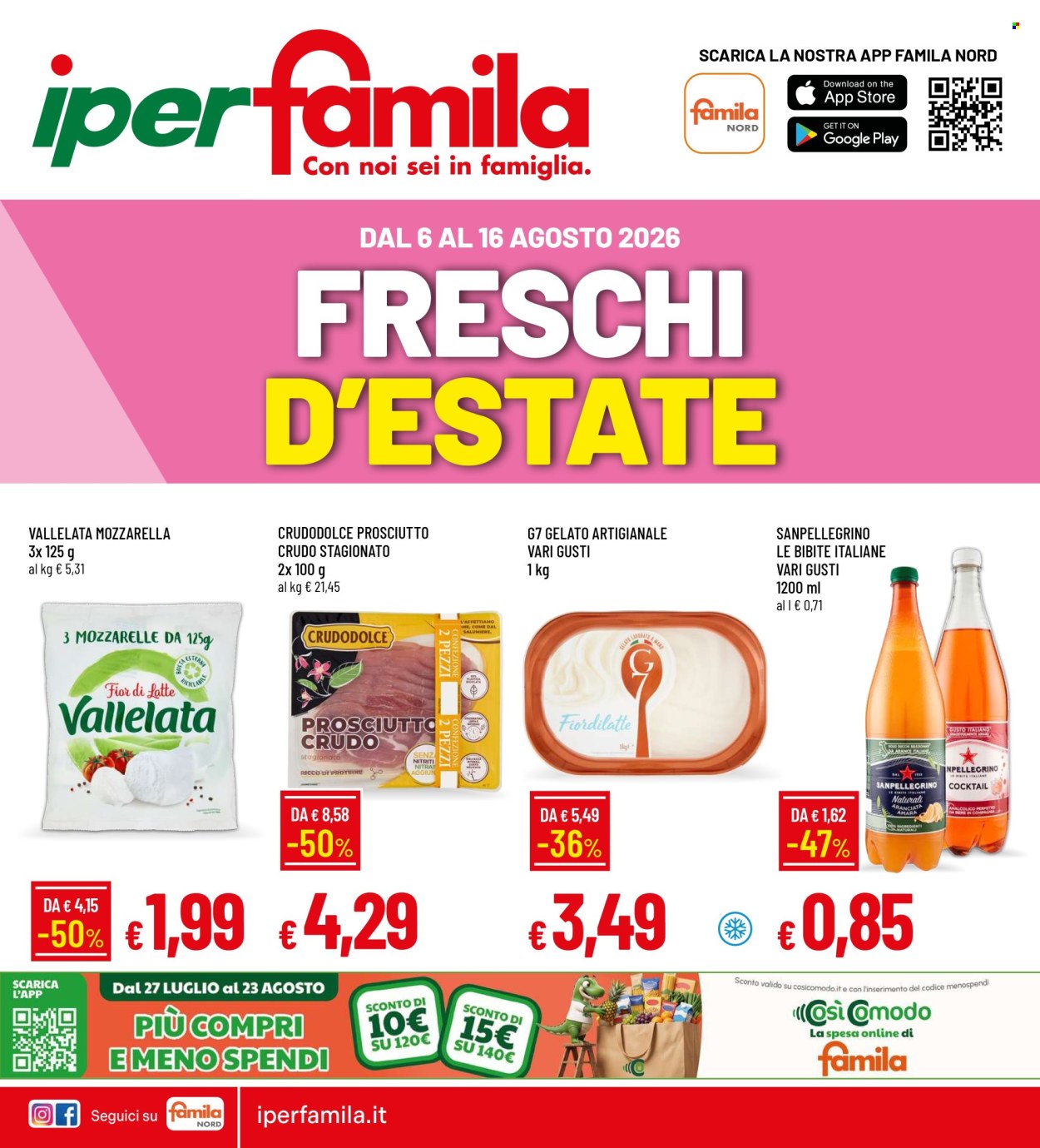 Volantino Famila - 6/8/2026 - 16/8/2026. Pagina 1