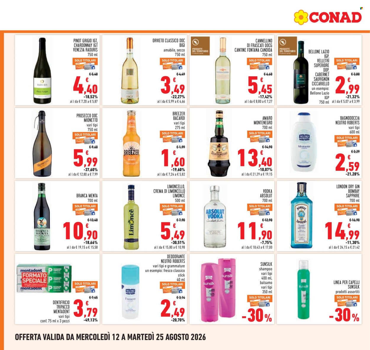Volantino Conad - 12/8/2026 - 25/8/2026. Pagina 16