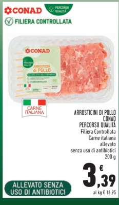 ARROSTICINI DI POLLO CONAD PERCORSO QUALITÀ