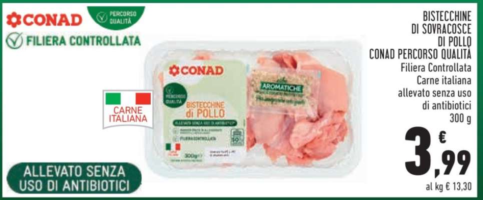 Bistecchine di sovracosce di pollo