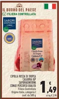 Cipolla Rossa di Tropea Calabria IGP